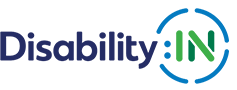 DisabilityIN logo in sans font with a circle around "IN"